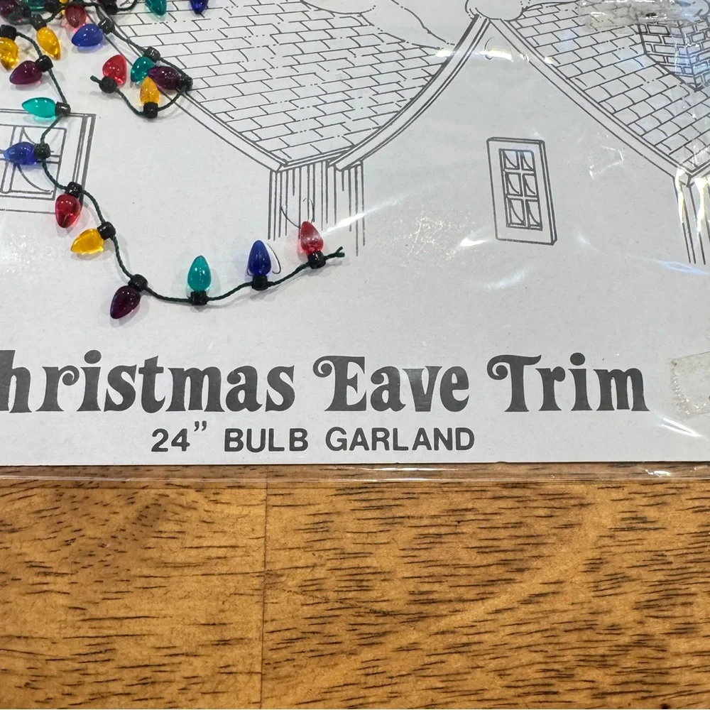 Department 56 Christmas Eave Trim 24” Festive Multicolor Bulb Garland Festive